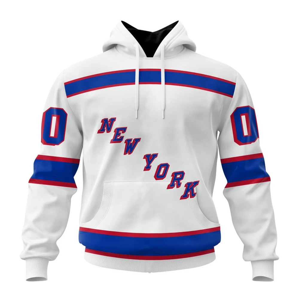 New York Rangers Special Whiteout Design All Over Print Hoodie Style 79819