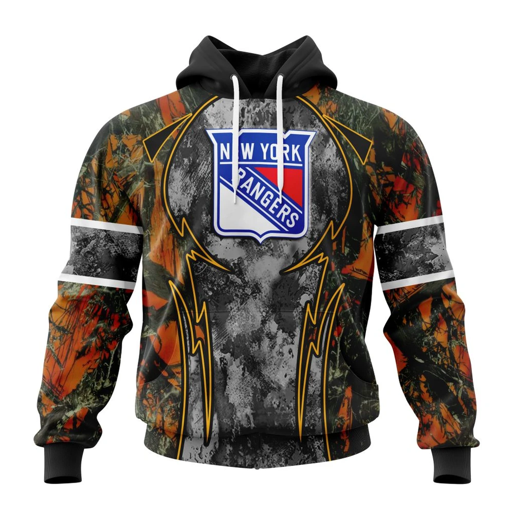 New York Rangers Specialized Design Wih Camo Concepts For Hungting In Forest All Over Print Hoodie Style 52843