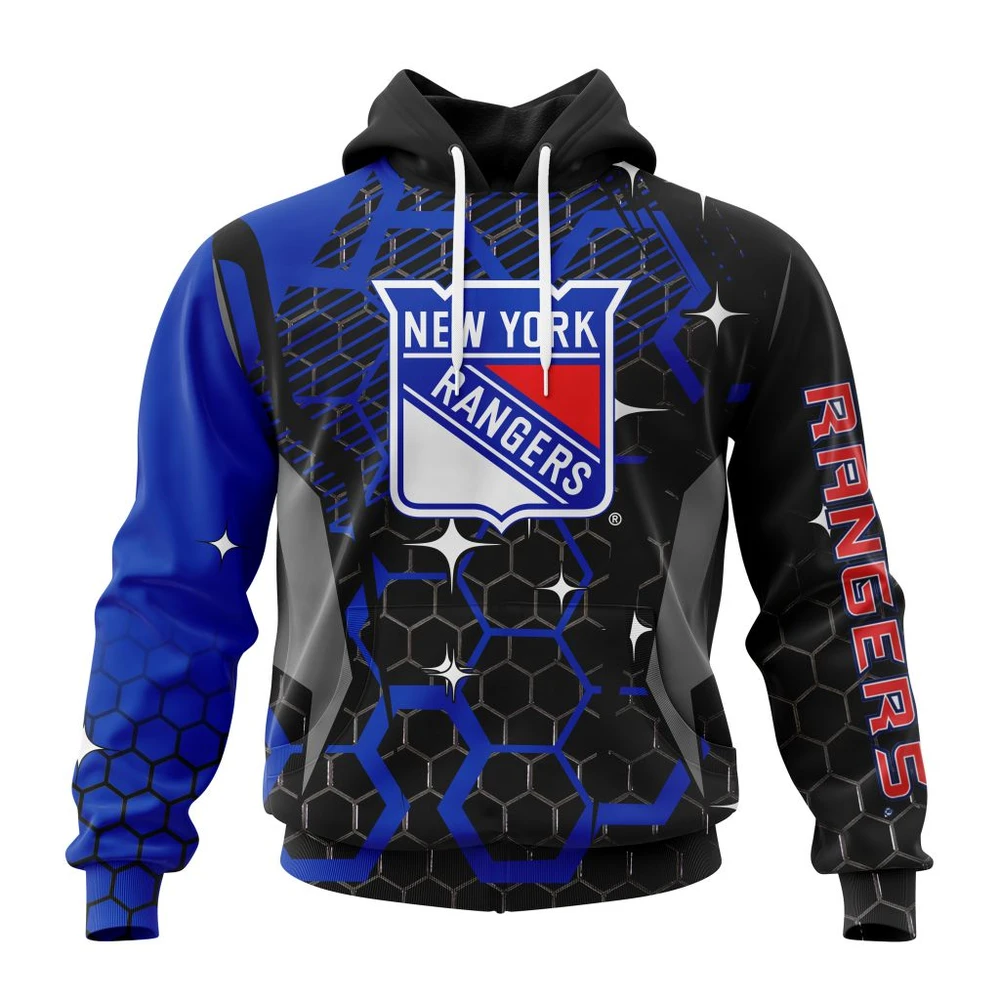 New York Rangers Specialized Design With Motocross All Over Print Hoodie Style 40897