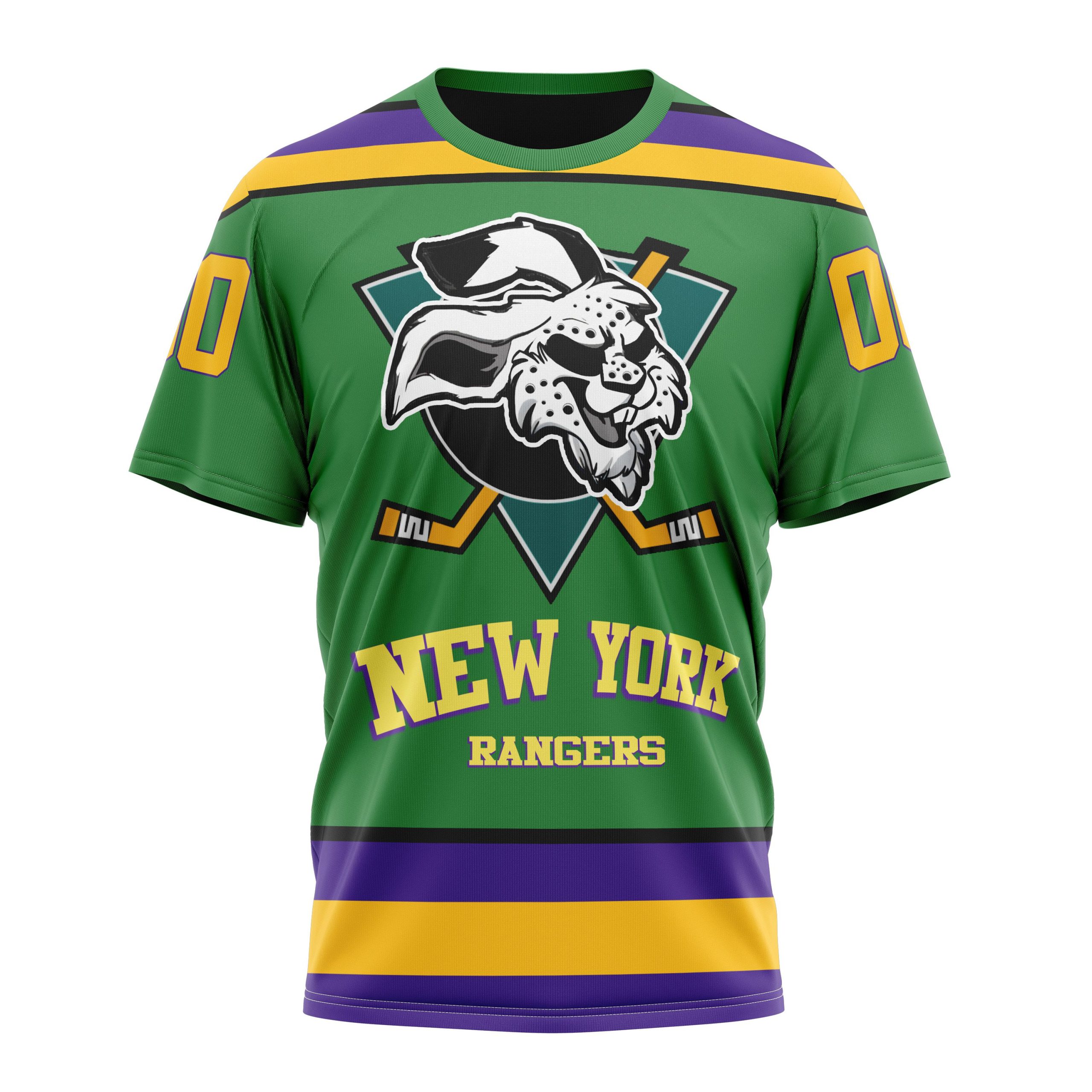 New York Rangers Specialized Design X The Mighty Ducks Personalized Name And Number T-Shirt Oregontrailrvpk Shirt