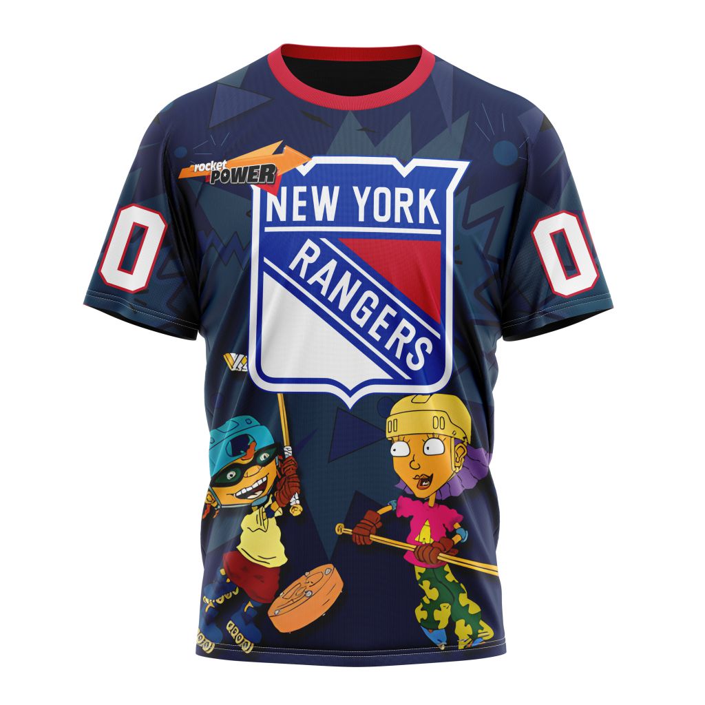 New York Rangers Specialized For Rocket Power Personalized Name And Number T-Shirt Oregontrailrvpk Shirt