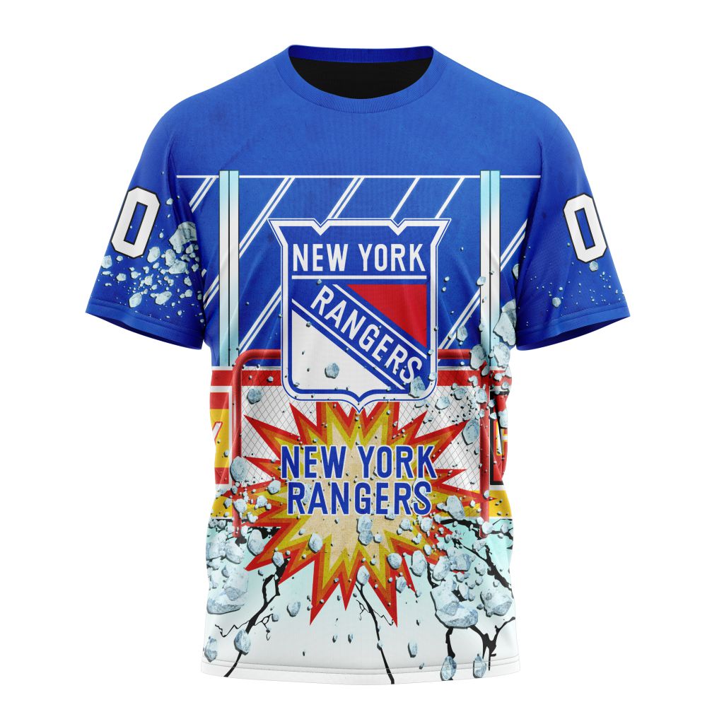 New York Rangers Specialized Jersey With Ice Hockey Arena Personalized Name And Number T-Shirt Oregontrailrvpk Shirt