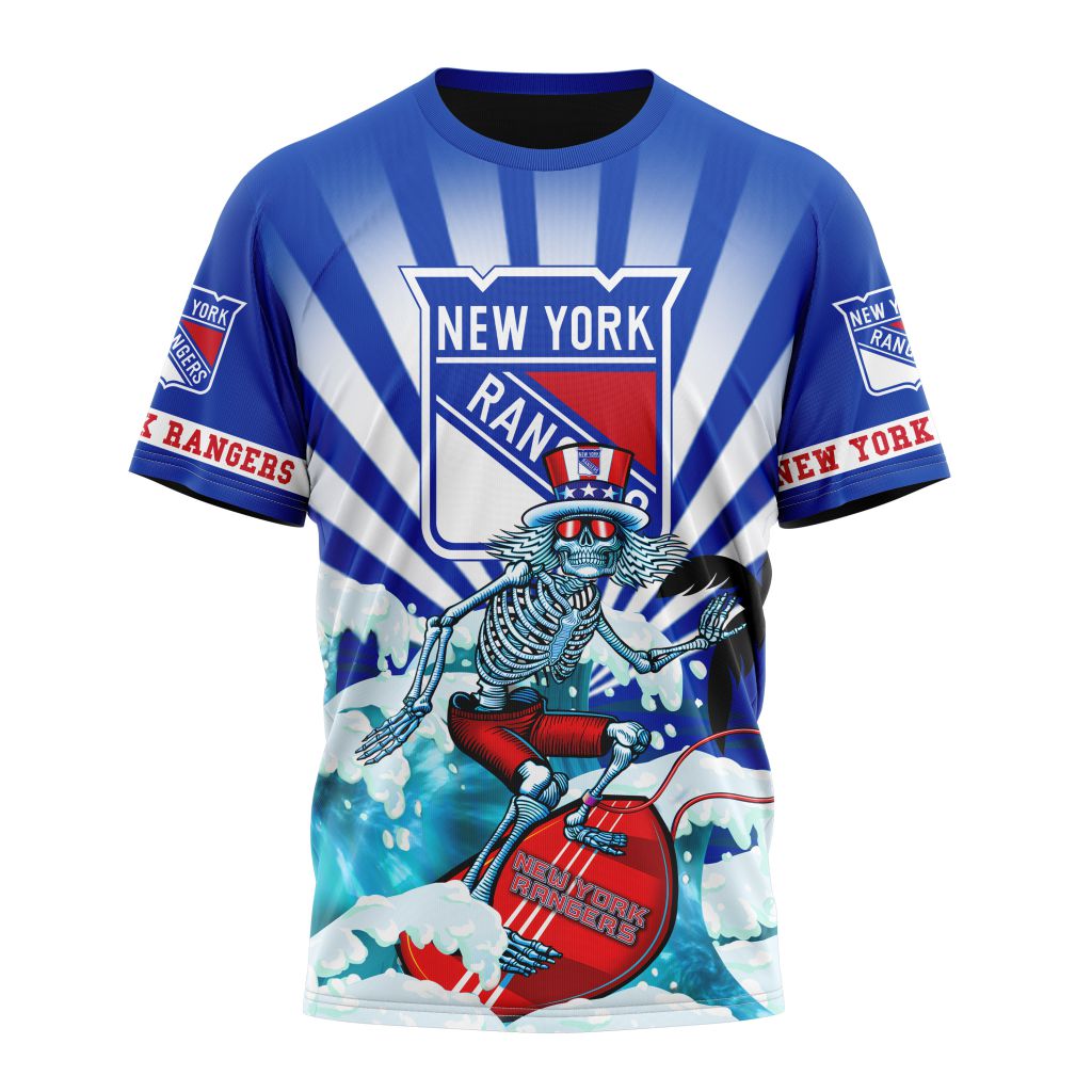 New York Rangers Specialized Kits For The Grateful Dead Personalized Name And Number T-Shirt Oregontrailrvpk Shirt