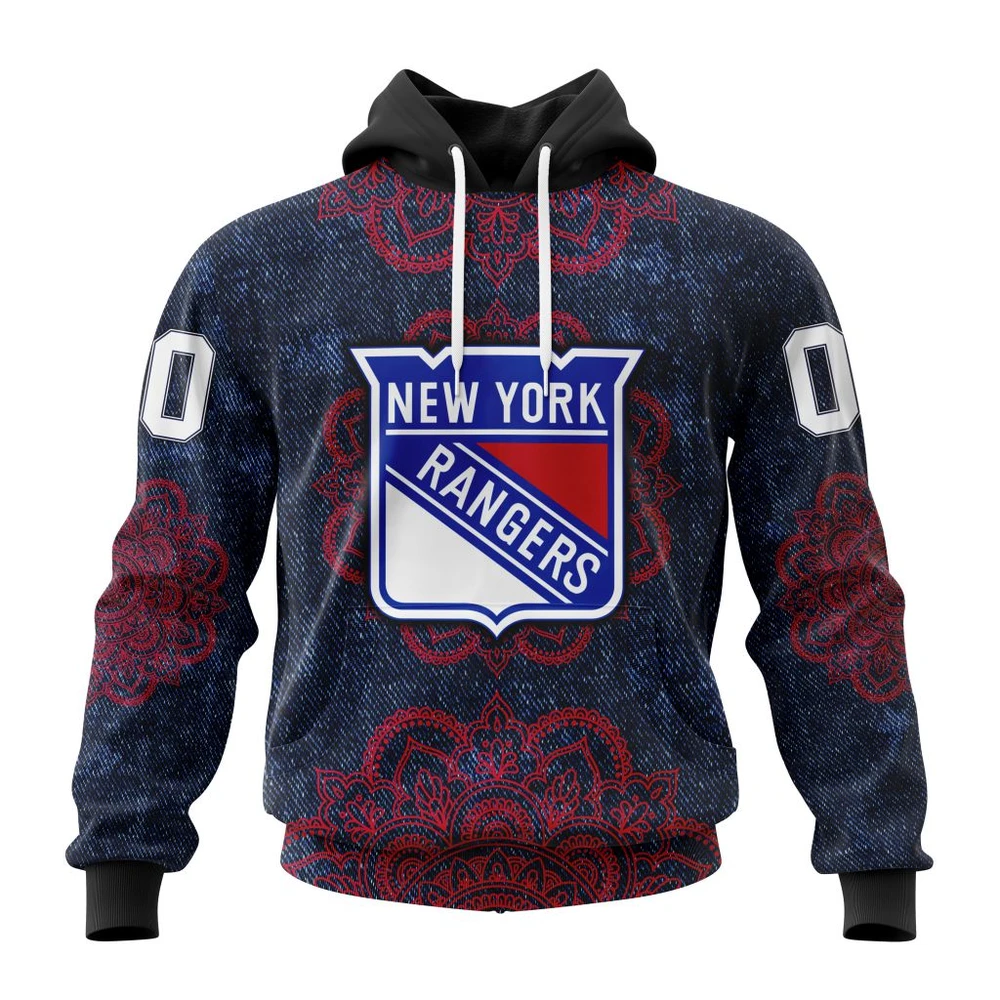 New York Rangers Specialized Mandala All Over Print Hoodie Style 59906