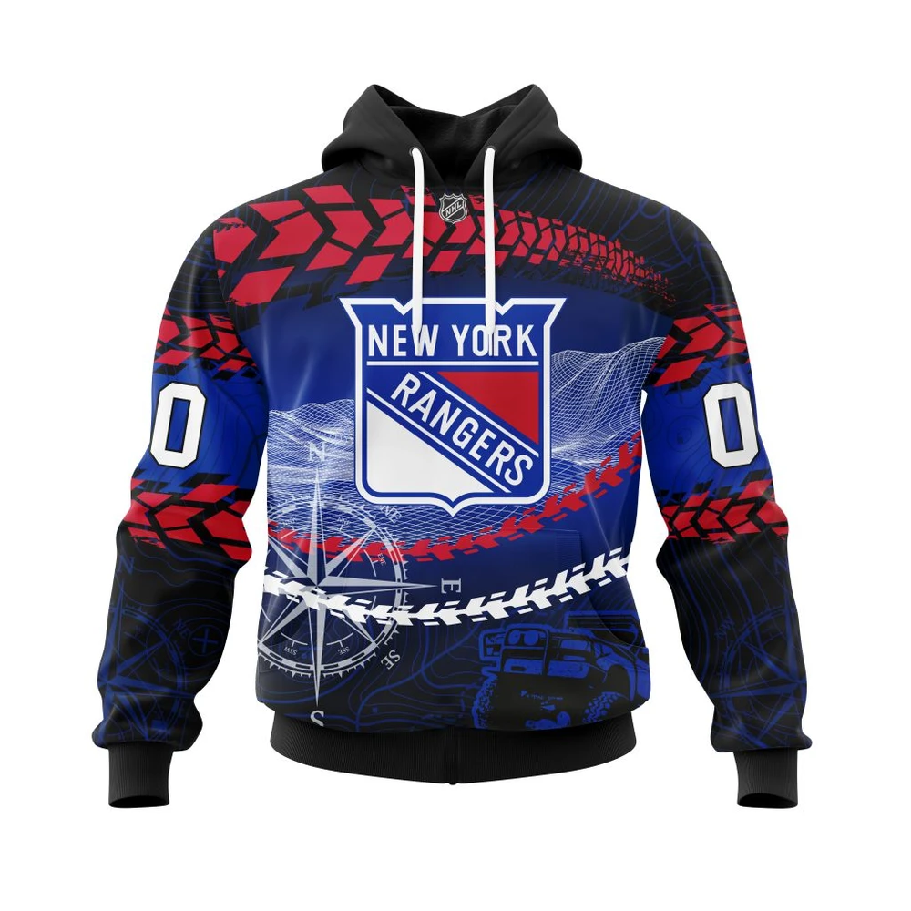 New York Rangers Specialized Off Road All Over Print Hoodie Style 50287