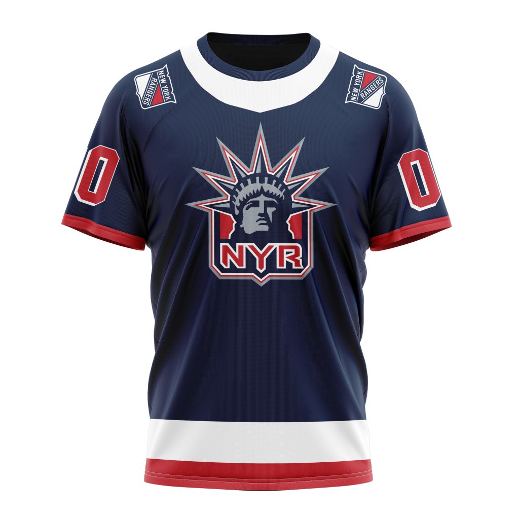 New York Rangers Specialized Unisex Kits With Retro Concepts Personalized Name And Number T-Shirt Oregontrailrvpk Shirt