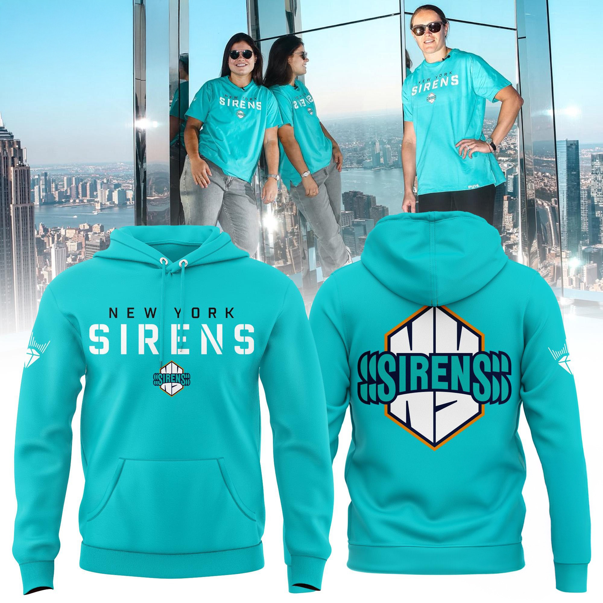 New York Sirens Special Ride The Wave Hoodie Unique Gifts For Hockey Fans