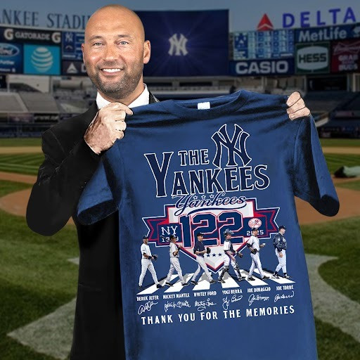 New York Yankees 122Nd Anniversary 1903-2025 Short Thank You For The Memories Oregontrailrvpk Shirt