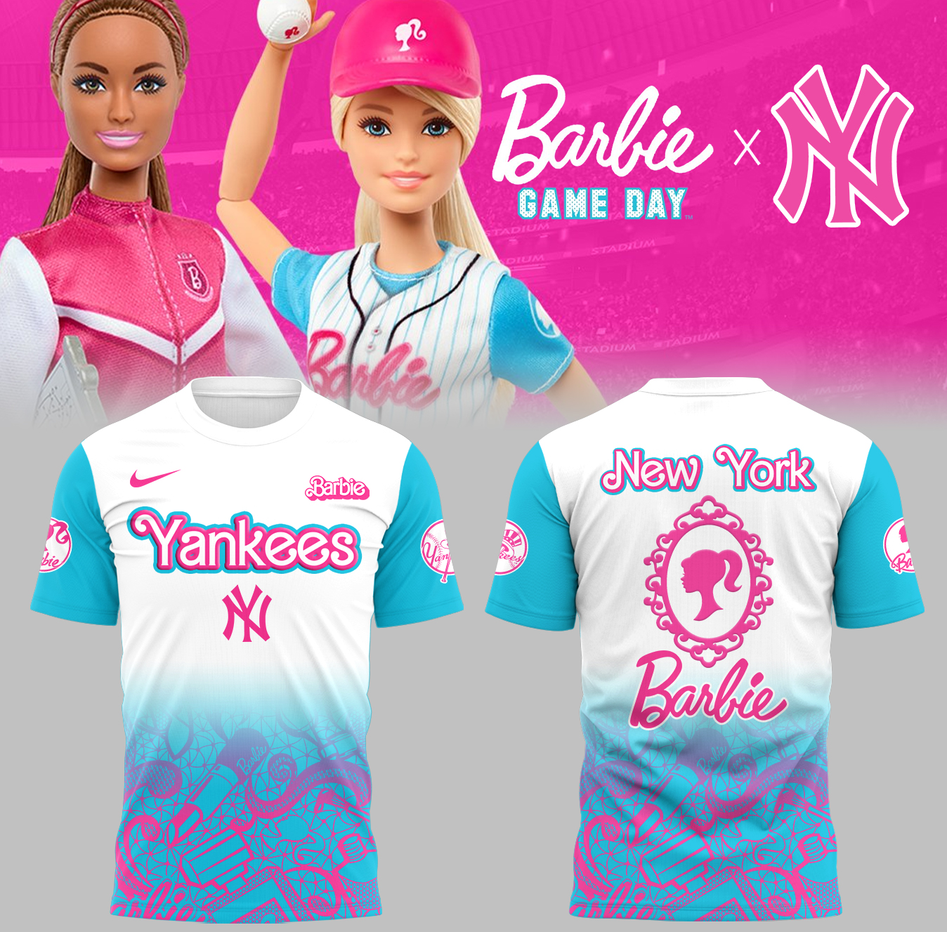 New York Yankees Baseball Barbie Night T-Shirt Unique Baseball Gifts Oregontrailrvpk Shirt