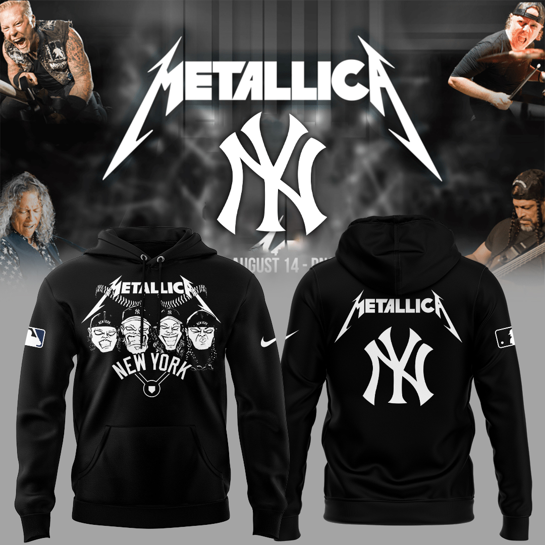 New York Yankees Baseball Metallica Night Hoodie