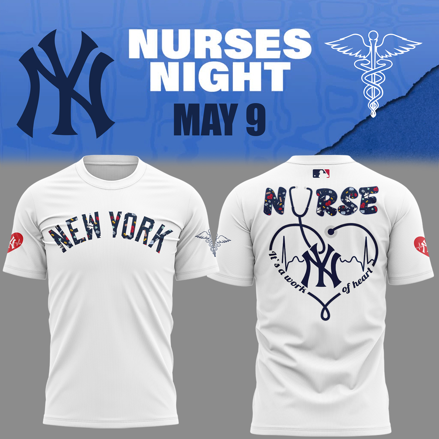 New York Yankees Baseball Nurses Night White T-Shirt Baseball Coach Gift Ideas Oregontrailrvpk Shirt