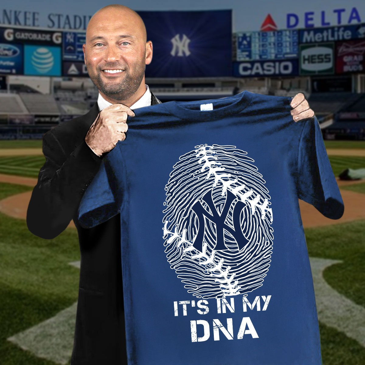 New York Yankees It's In My Dna T-Shirt Baseball Lover Gifts For Yankees Fans Oregontrailrvpk Shirt