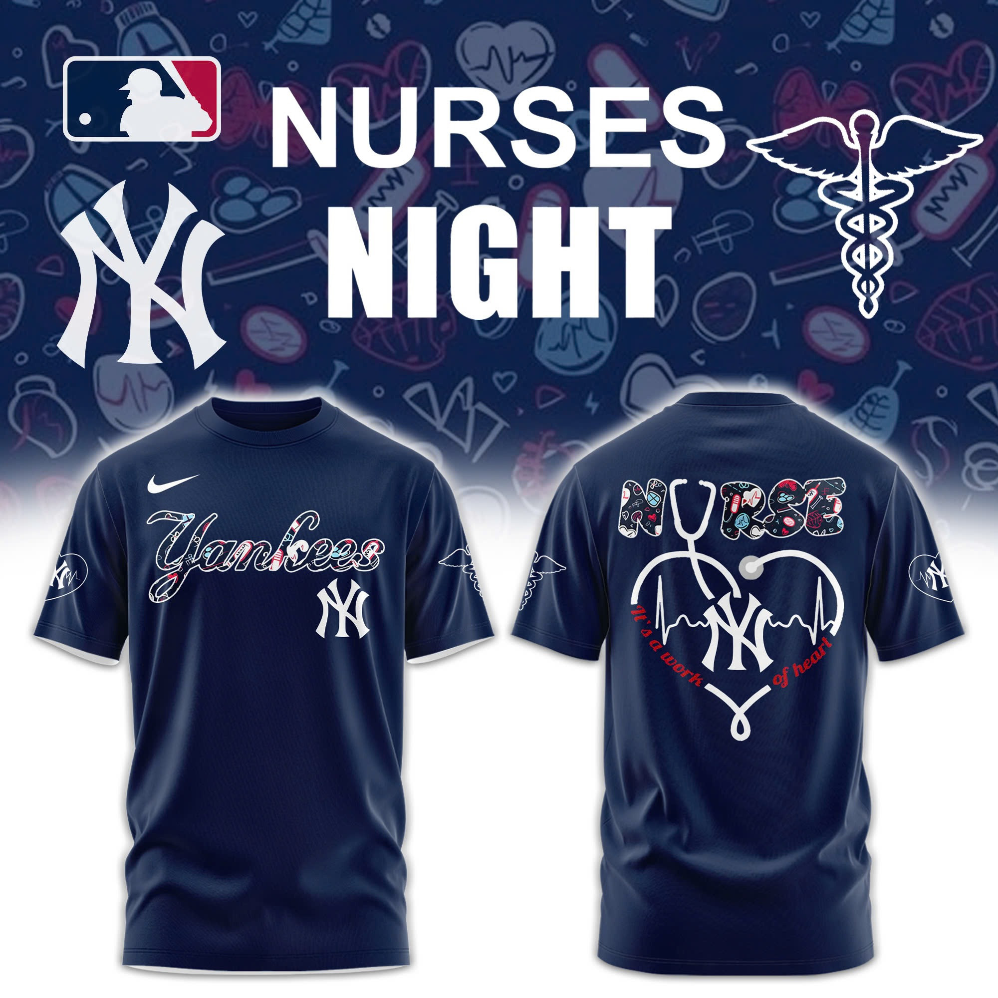 New York Yankees NURSES NIGHT Shirt Best Oregontrailrvpk Shirt