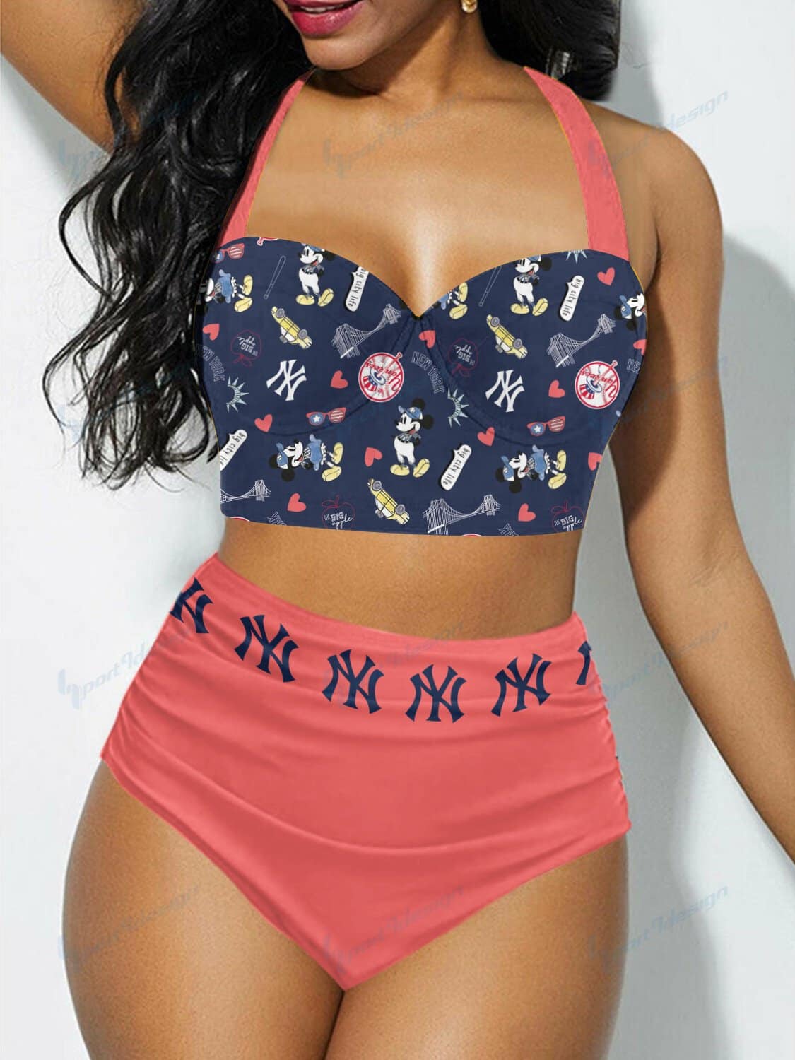 New York Yankees Sexy Print Bikini Swimsuit 76 St4731