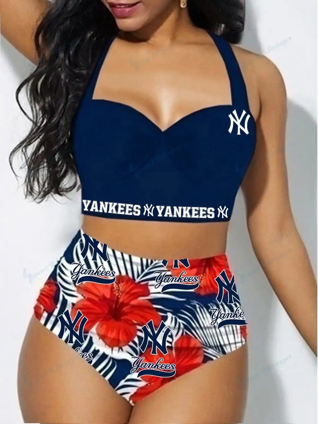 New York Yankees Sexy Print Bikini Swimsuit St5243
