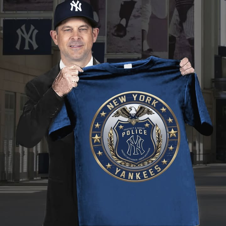 New York Yankees T-Shirt Gift For Police Officers Oregontrailrvpk Shirt