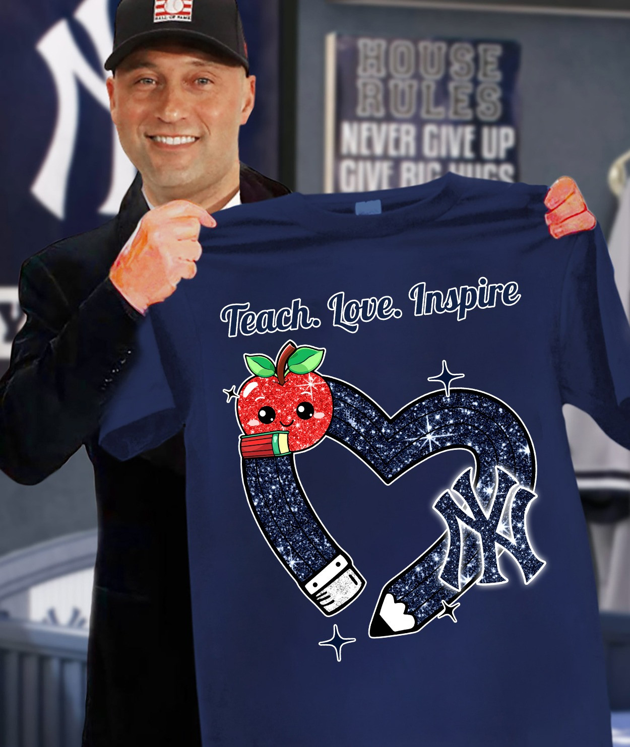 New York Yankees Teach Lover Inspired Teachers Shirt Honor Teachers Day Oregontrailrvpk Shirt