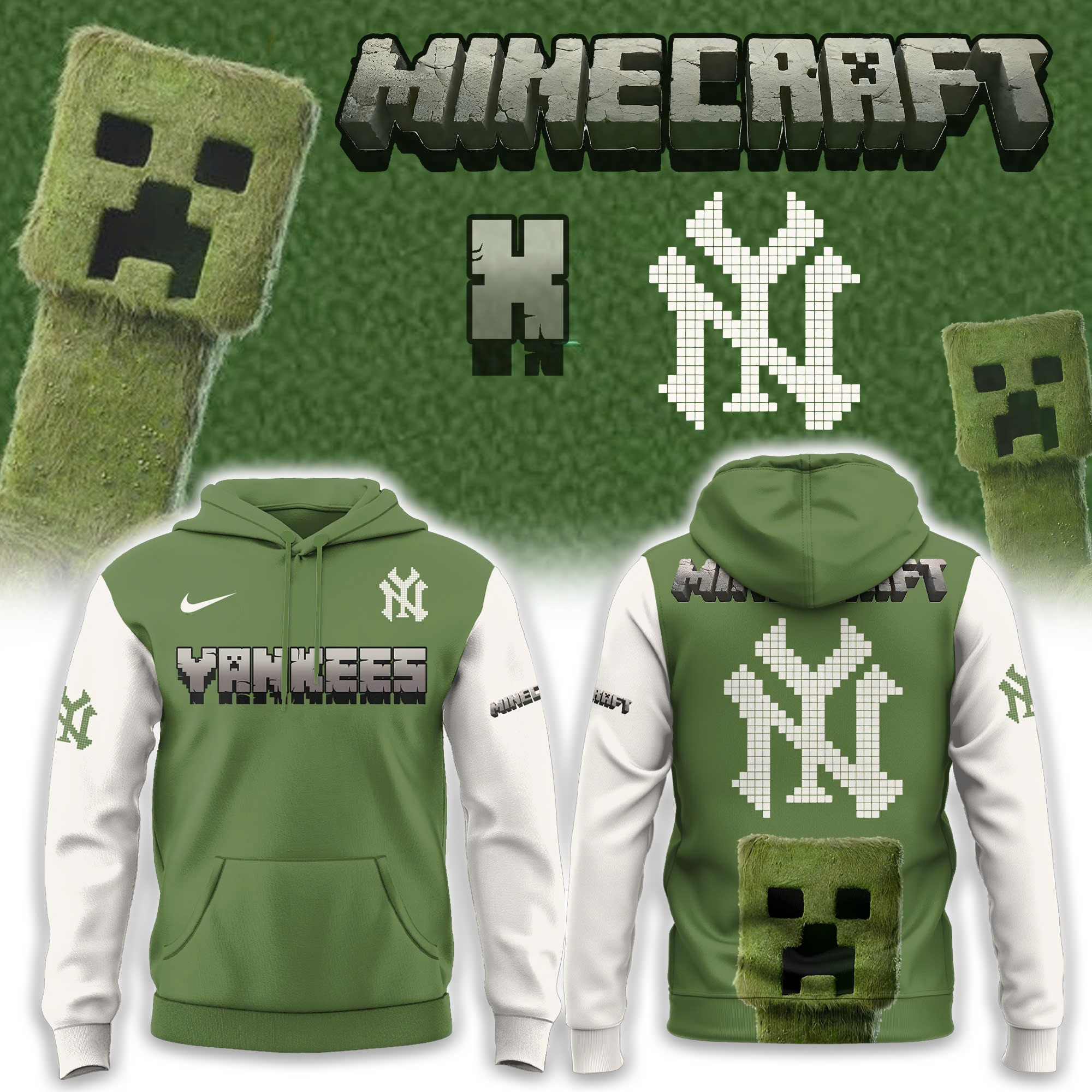 New York Yankees x MineCraft 2025 Hoodie Gift Ideas