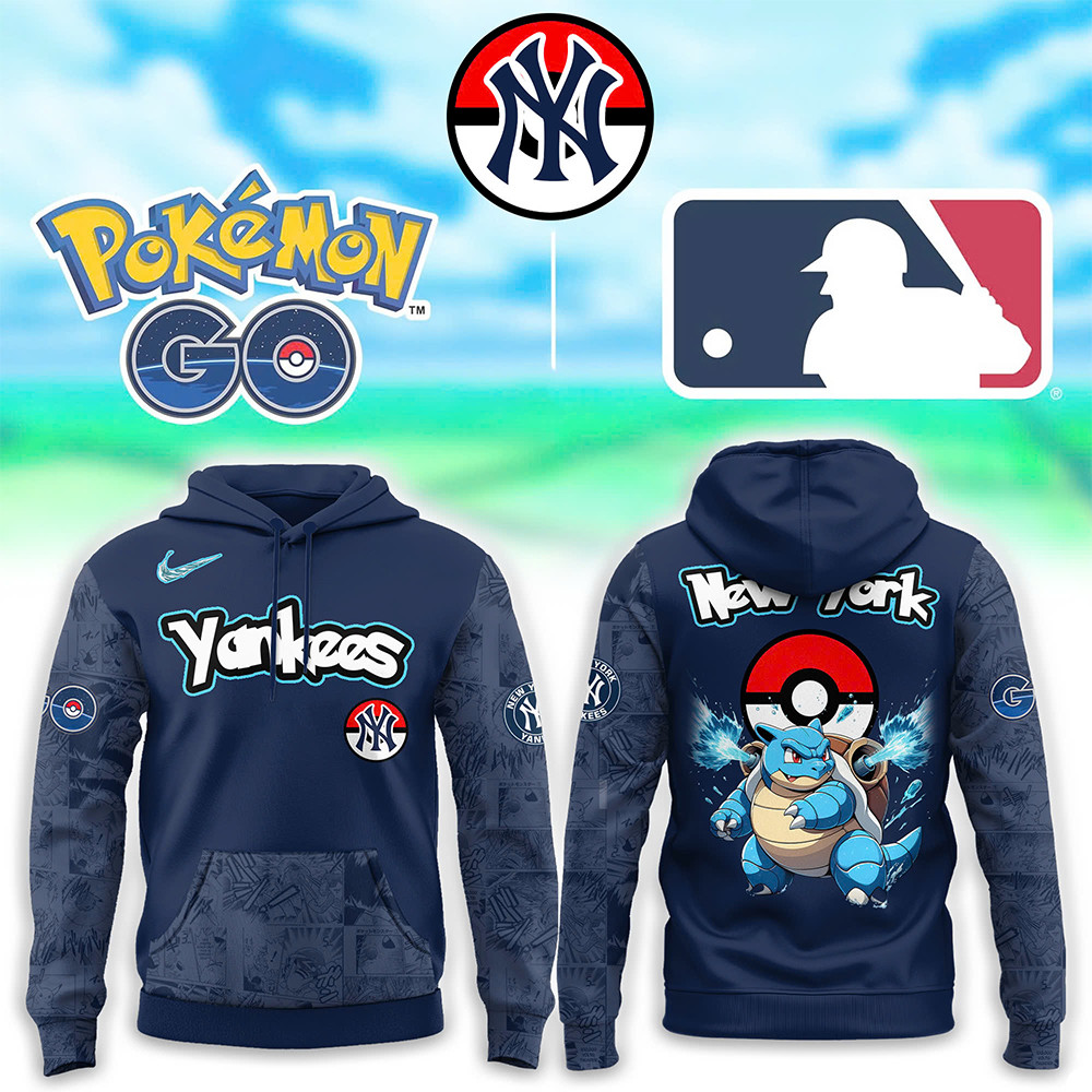 New York Yankees x Pokemon Go Blastoise Hoodie Best