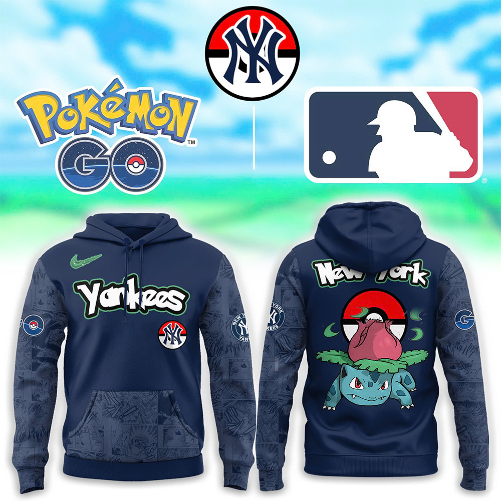 New York Yankees x Pokemon Go Bulbasaur Hoodie Gift Ideas