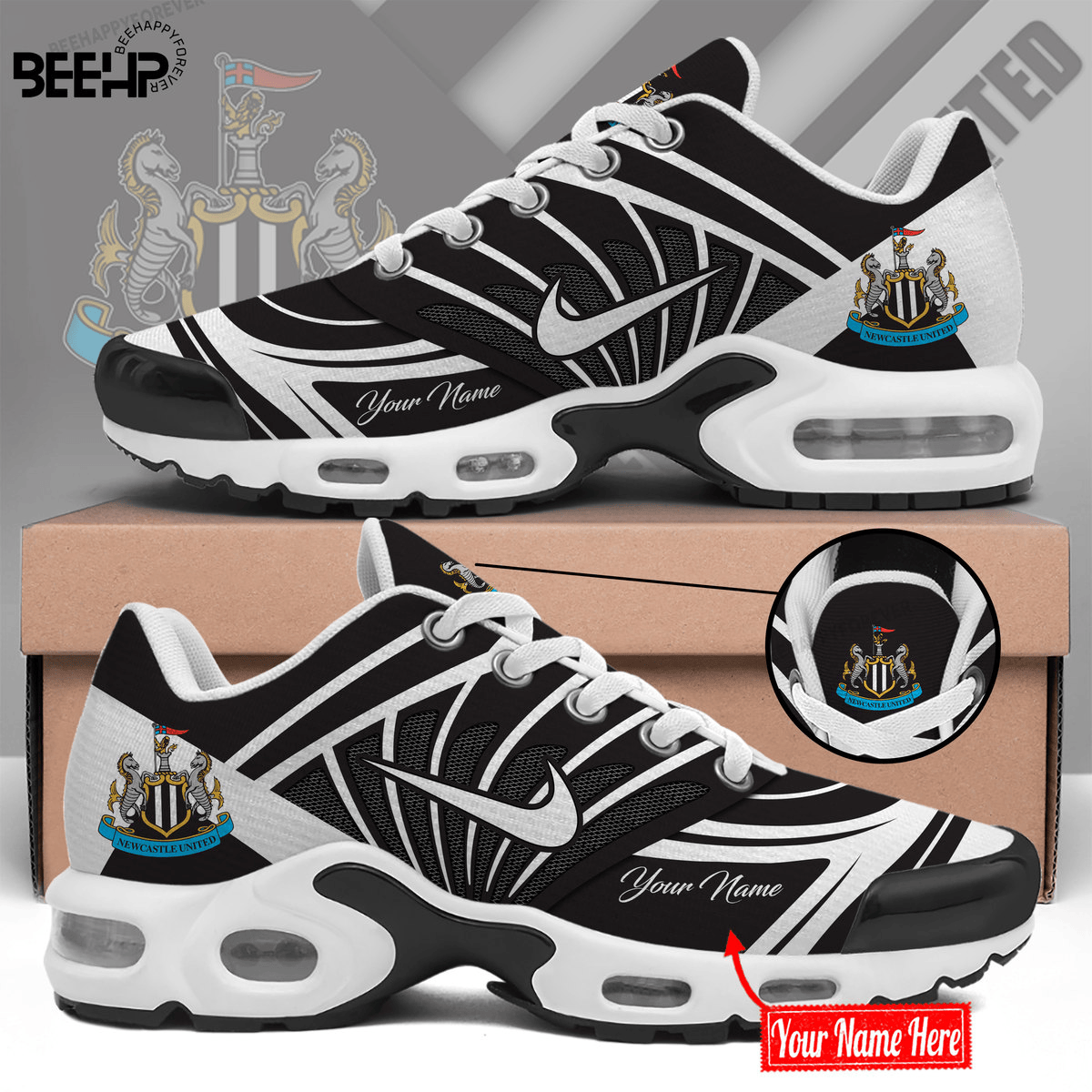 Newcastle United Air Max Plus Shoes Sneakers For Men And Women