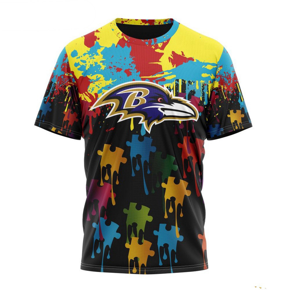 NFL Baltimore Ravens Shirtpecial Autism Awareness Design Football T-Shirt Oregontrailrvpk Shirt