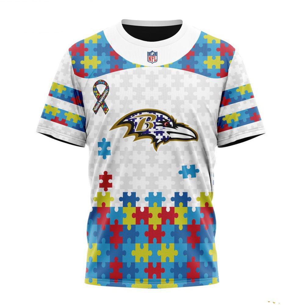 NFL Baltimore Ravens Shirtpecial Autism Awareness Design T-Shirt Presents For Football Lovers Oregontrailrvpk Shirt
