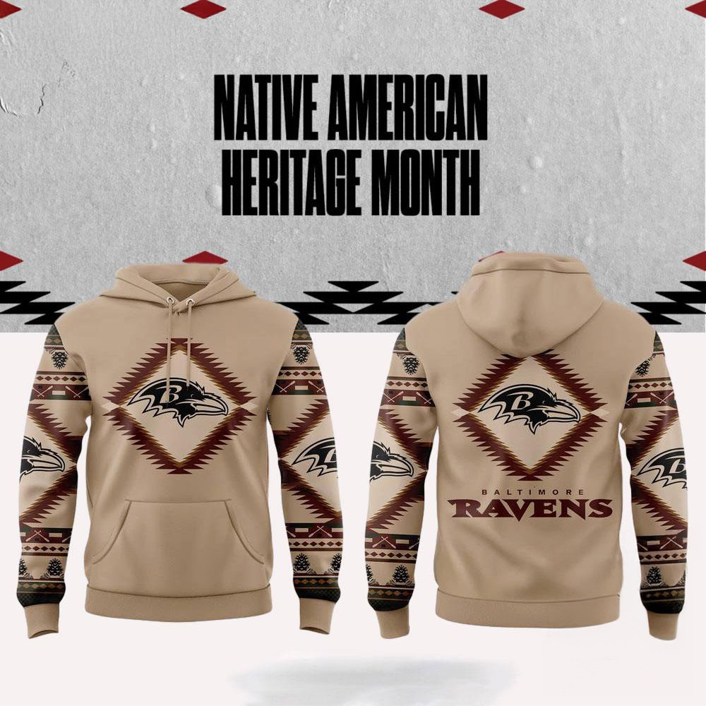 NFL Baltimore Ravens x National Native American Heritage Month Hoodie Football