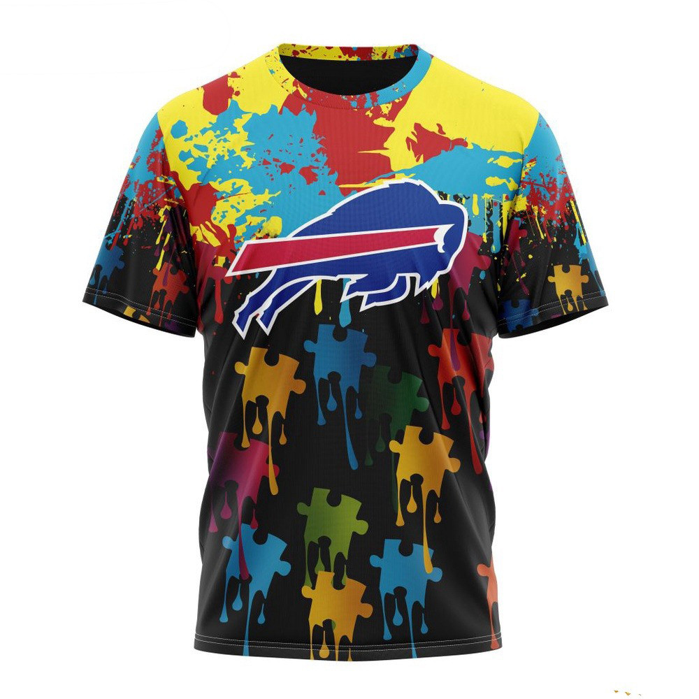 NFL Buffalo Bills Autism Awareness Design Football T-Shirt Fans Gift Ideas Oregontrailrvpk Shirt