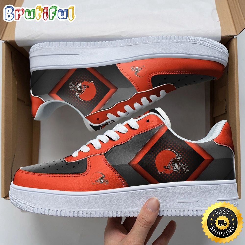 NFL Cleveland Browns Air Force 1 Shoes Chic AF1 Collection