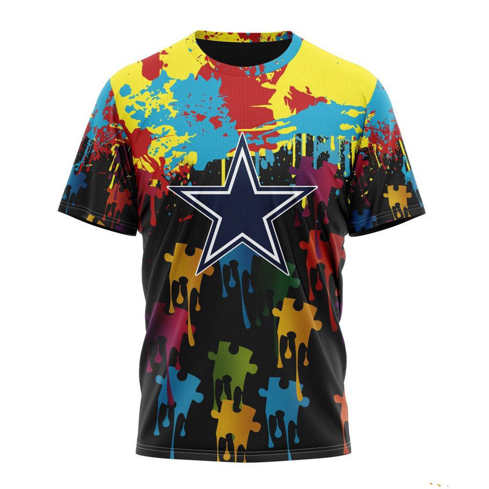 NFL Dallas Cowboys Autism Awareness T-Shirt For Football Fan Oregontrailrvpk Shirt