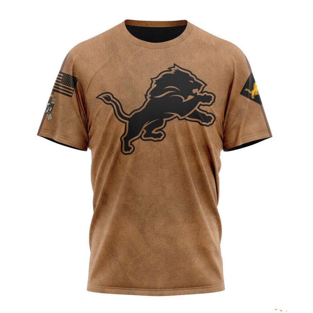 NFL Detroit Lions Salute To Service For Veterans Day T-Shirt Best Gifts For Football Fans Oregontrailrvpk Shirt