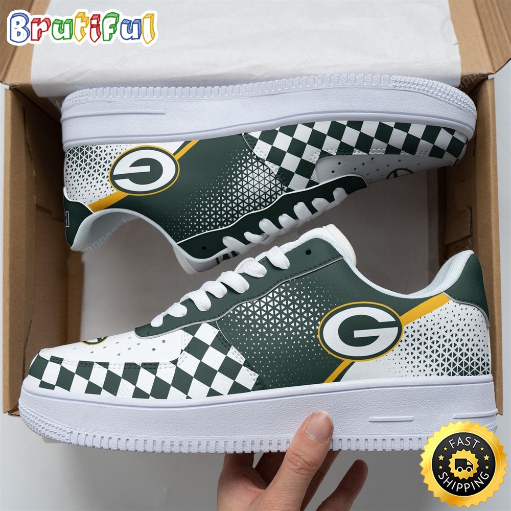 NFL Green Bay Packers Air Force 1 Shoes Football Sports Shoes
