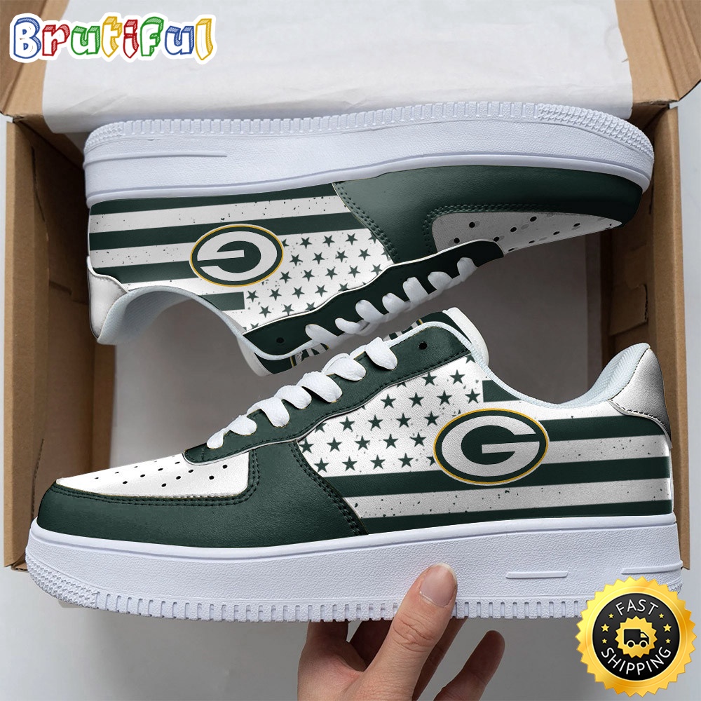 NFL Green Bay Packers Air Force 1 Shoes Urban Streetwear Shoes