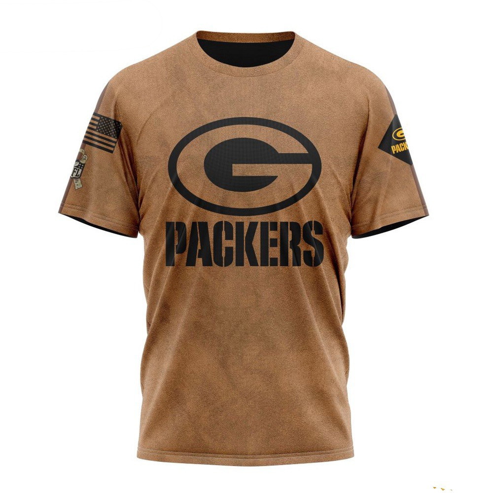 NFL Green Bay Packers Salute To Service For Veterans Day T-Shirt Football Lovers Gifts Oregontrailrvpk Shirt