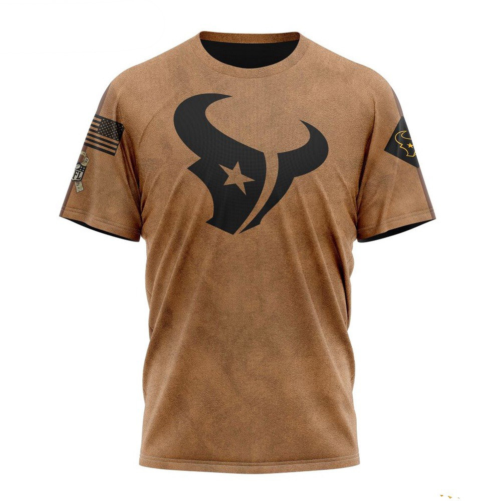 NFL Houston Texans Salute To Service For Veterans Day T-Shirt Best Gift For Football Lovers Oregontrailrvpk Shirt