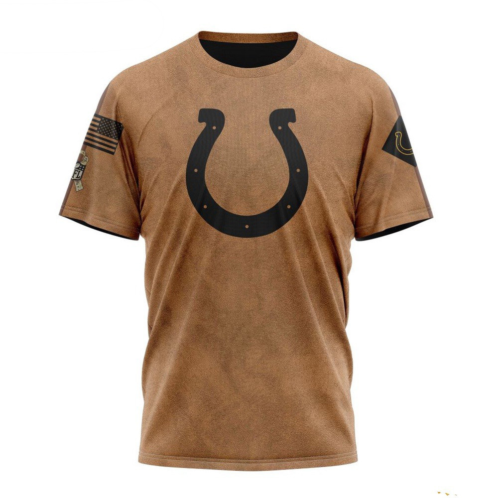 NFL Indianapolis Colts Salute To Service For Veterans Day T-Shirt Football Gifts Oregontrailrvpk Shirt