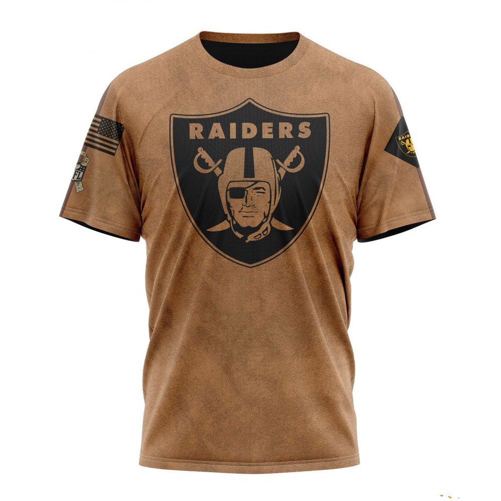 NFL Las Vegas Raiders Salute To Service For Veterans Day T-Shirt Football Themed Gifts Oregontrailrvpk Shirt