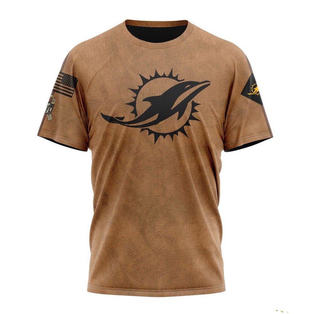 NFL Miami Dolphins Salute To Service For Veterans Day T-Shirt Presents For Football Lovers Oregontrailrvpk Shirt