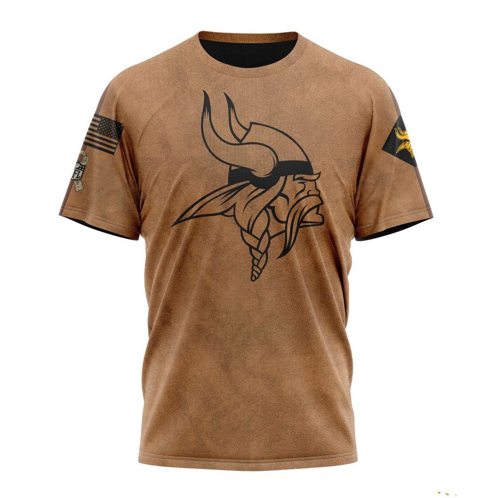 NFL Minnesota Vikings Salute To Service For Veterans Day T-Shirt Presents For Football Lovers Oregontrailrvpk Shirt