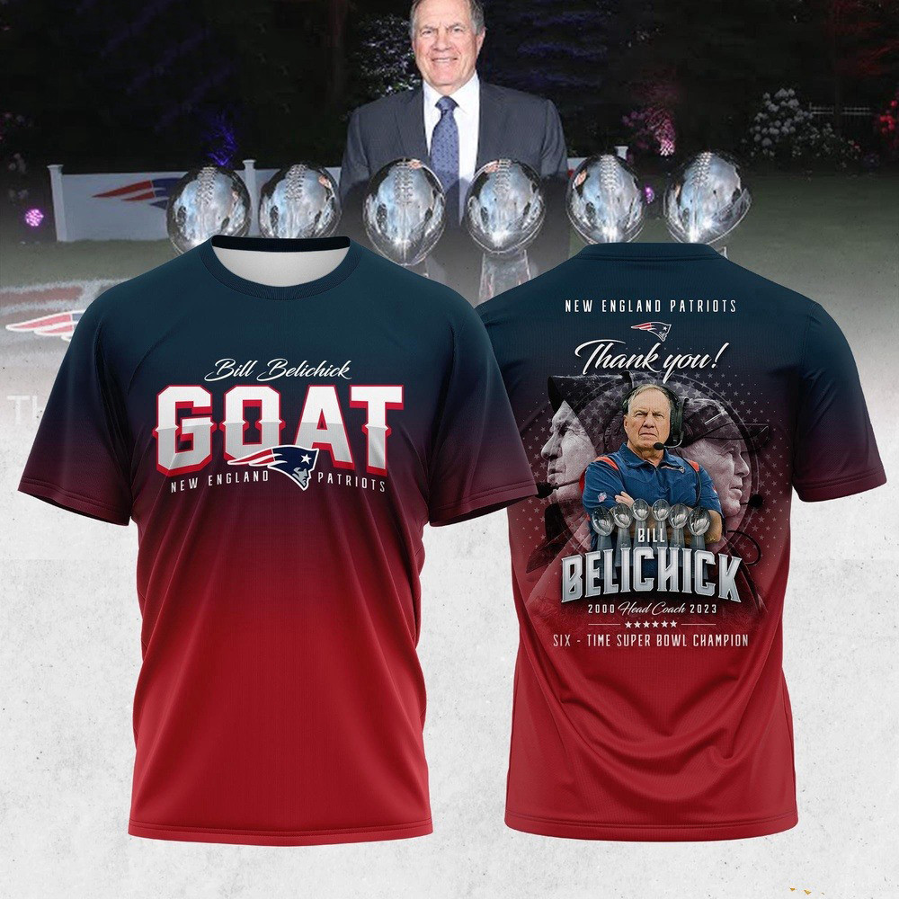 NFL New England Patriots Thank You Coach Bill Belichick T-Shirt Oregontrailrvpk Shirt