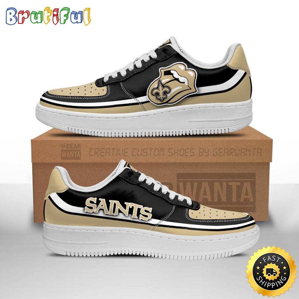 NFL New Orleans Saints Air Force 1 Shoes Sexy Lips For Fans