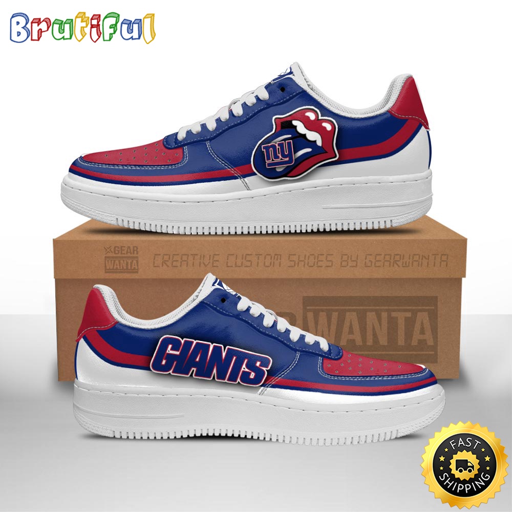 NFL New York Giants Air Force 1 Shoes Sexy Lips For Fans