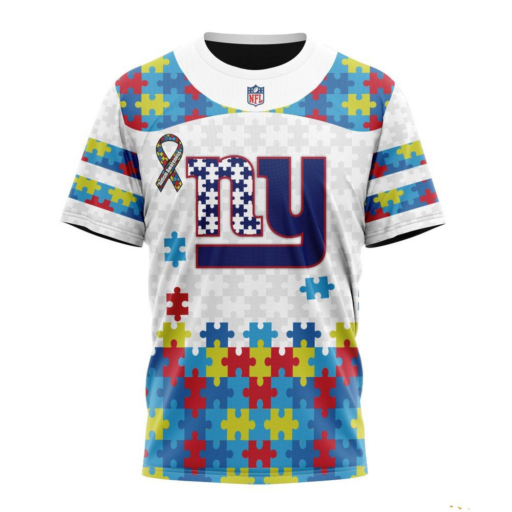 NFL New York Giants Autism Awareness Design Shirt Football Gifts Oregontrailrvpk Shirt