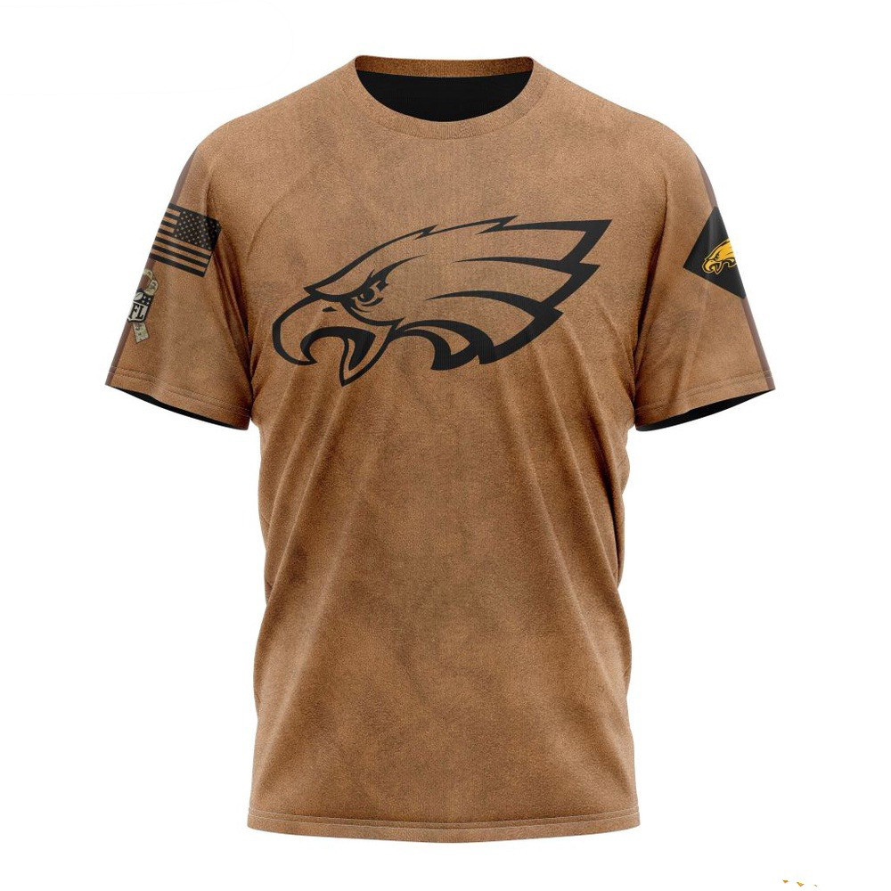 NFL Philadelphia Eagles Salute To Service For Veterans Day T-Shirt Best Gifts For Football Fans Oregontrailrvpk Shirt