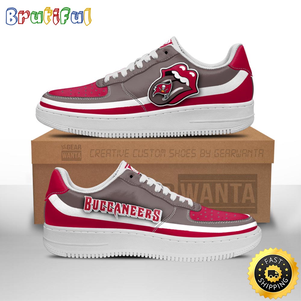 NFL Tampa Bay Buccaneers Air Force 1 Shoes Sexy Lips For Fans
