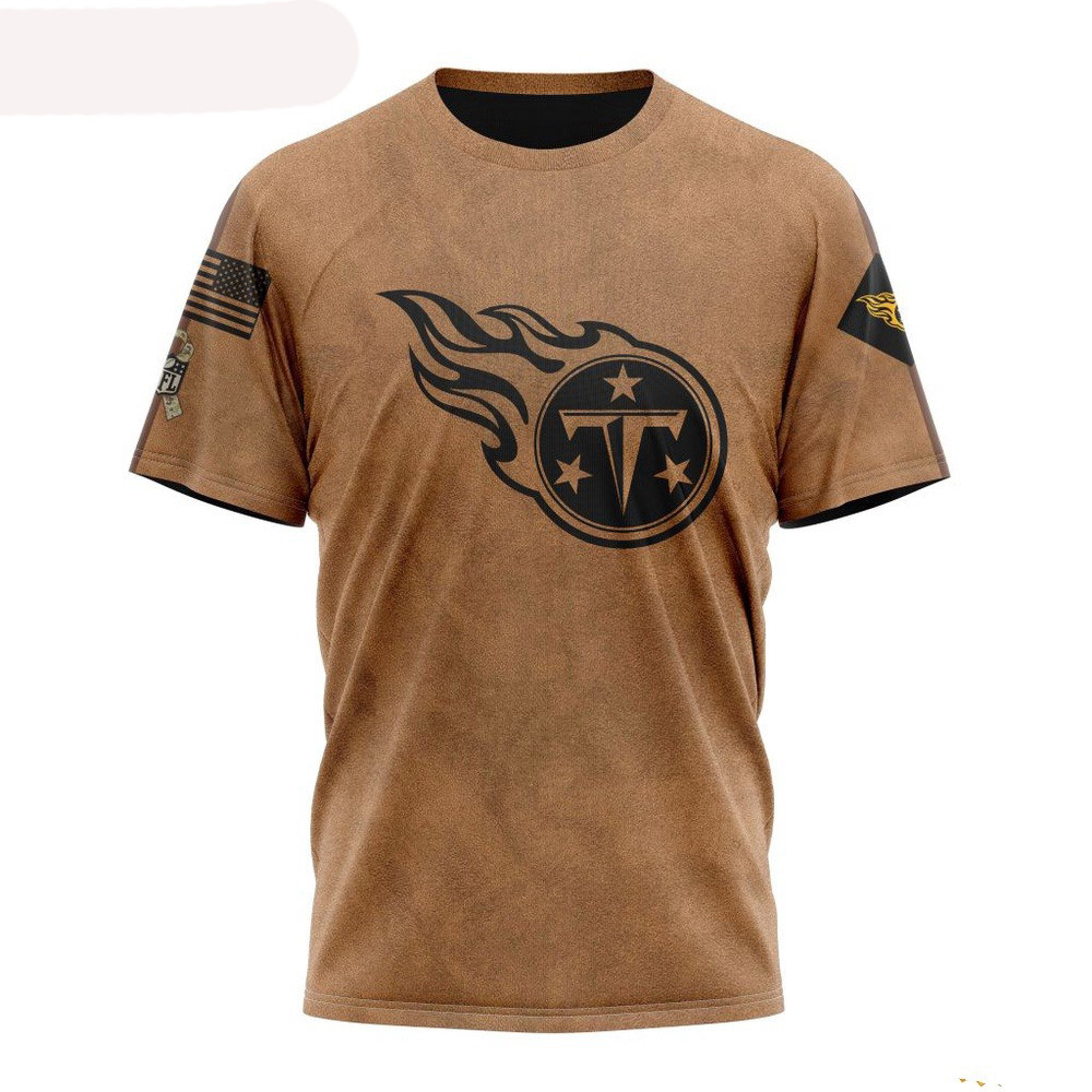 NFL Tennessee Titans Salute To Service For Veterans Day T-Shirt Football Themed Gifts Oregontrailrvpk Shirt