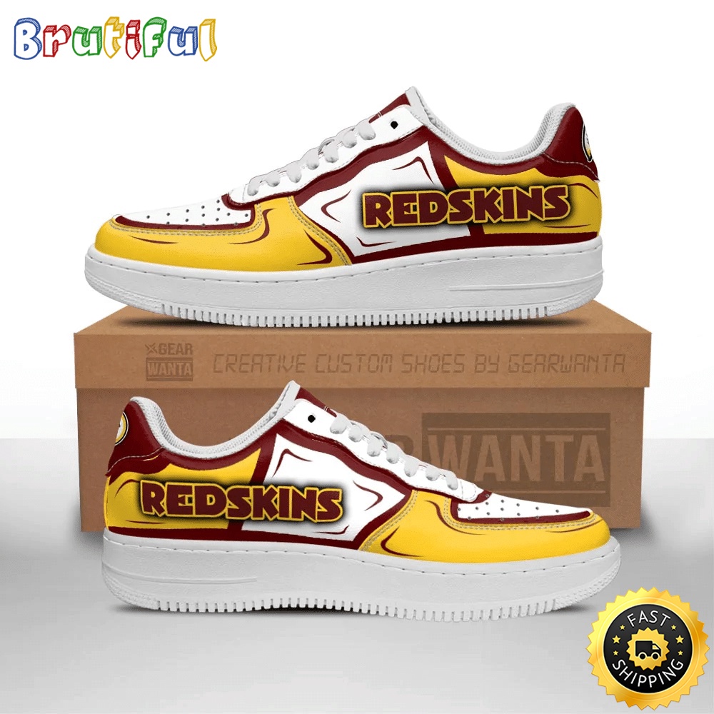 NFL Washington Commanders Air Force 1 Shoes Football Sports Sneaker Shoes