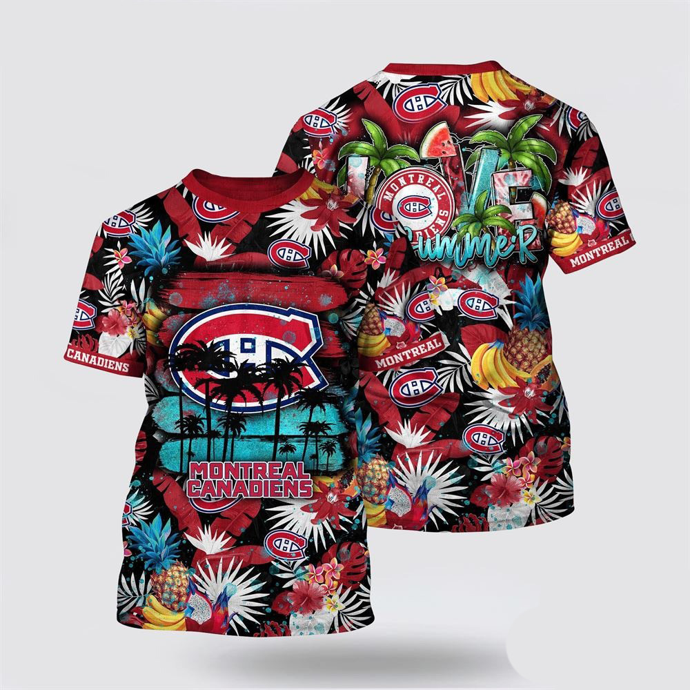 NHL Montreal Canadiens Tropical Fruits Summer Shirt Birthday Gifts For Hockey Fans Oregontrailrvpk Shirt