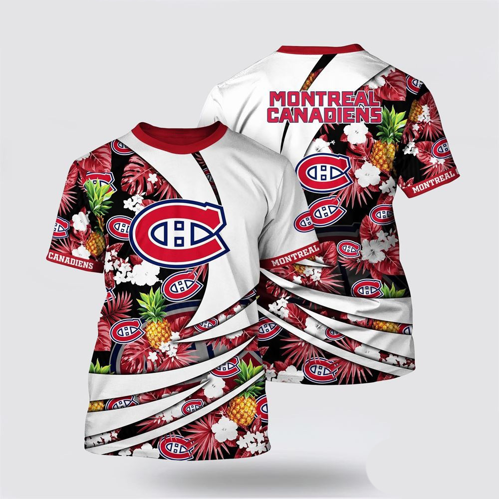 NHL Montreal Canadiens Tropical Pineapple Summer Shirt Gifts For Ice Hockey Fans Oregontrailrvpk Shirt